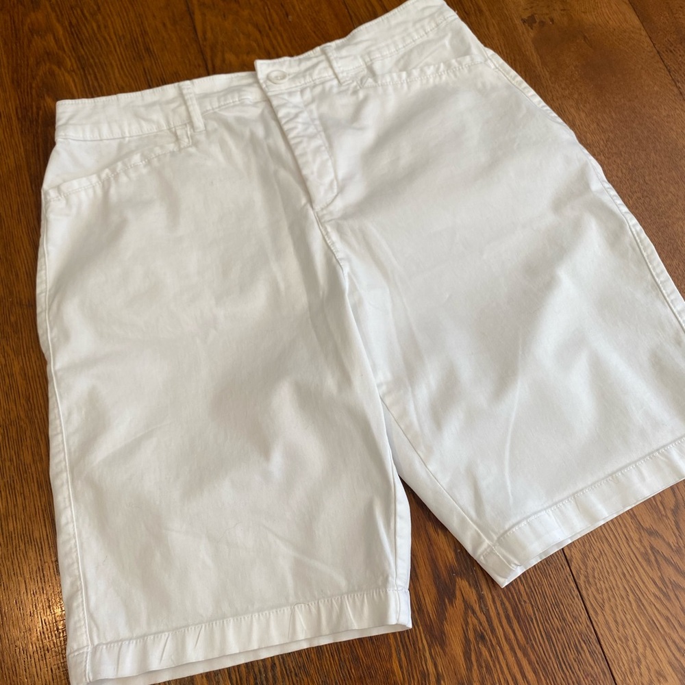 Crisp White Bermuda Shorts